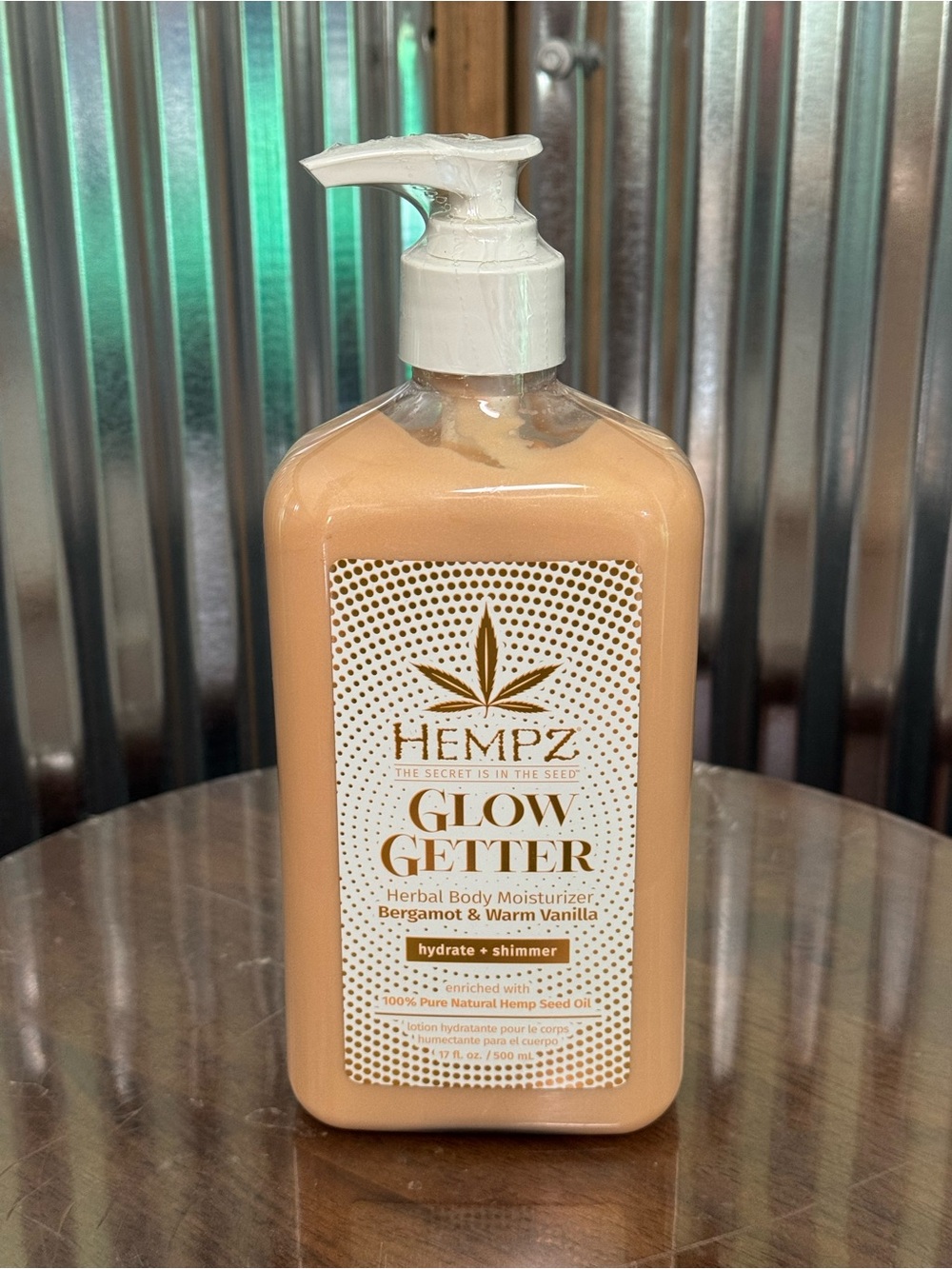 Large 17oz Hempz Brand Body Lotion “Glow Getter” New Sealed